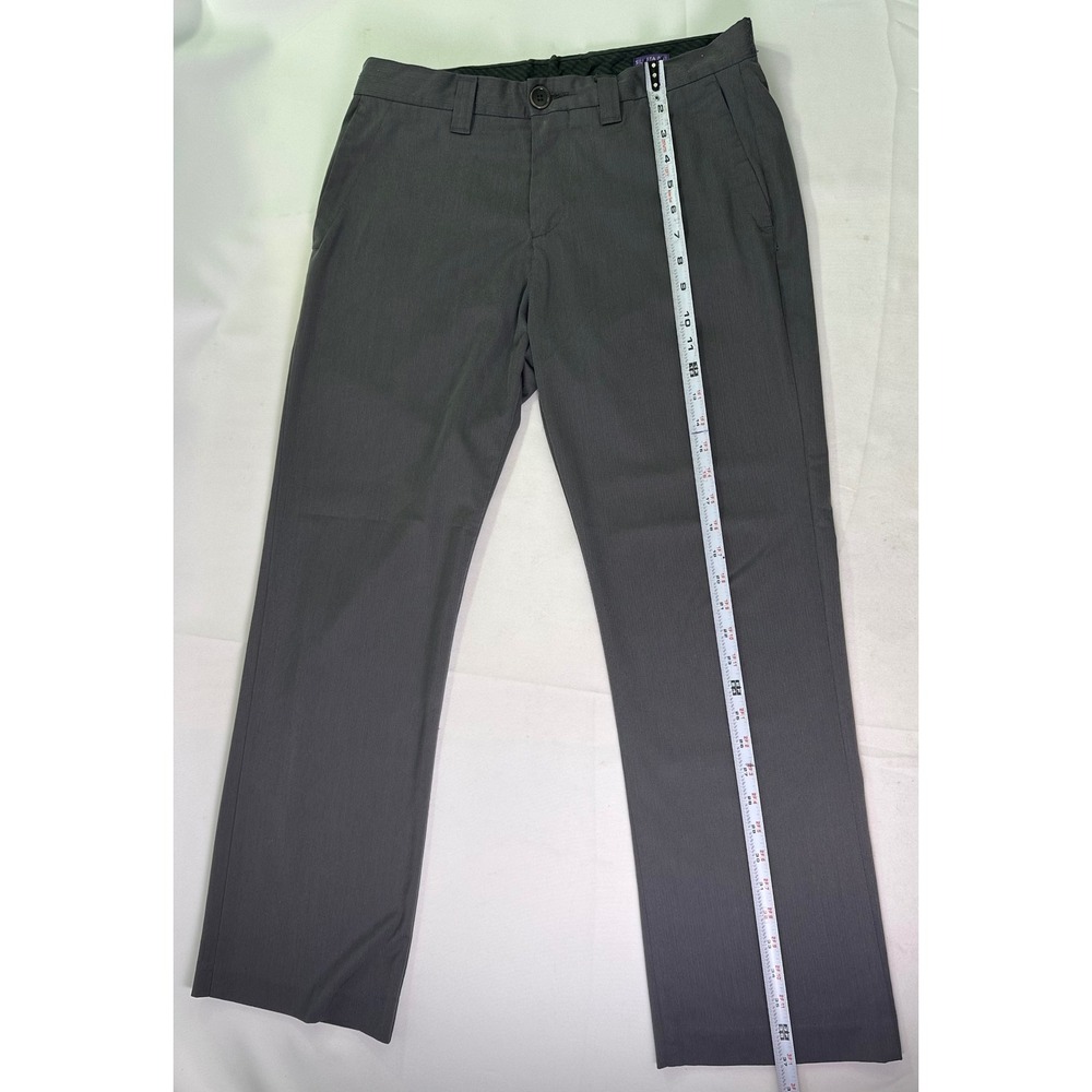 Arturo Calle Purple Silueta 801 Men's Dress Pants Charcoal Grey Slim Straight 32 - Picture 7 of 11